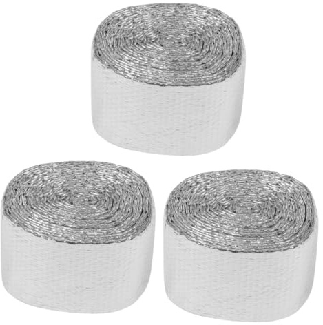 DOITOOL 3rolls Reflective Bubble Film for Thermal Insulation Foil for Greenhouses Pipelines and Roofs Easy Installation and Maintenance and Heat