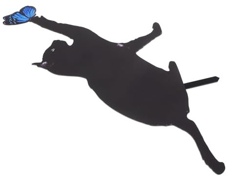 Parliky Wetterfeste Acryl-Katzen-dekopfstäbe – Einfach Zu Installierende Gartendekoration Für Den Hof