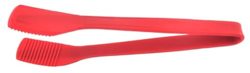 SAGELSHN Pinzas Cocina Barbacoa Pinzas For Barbacoa Antiescaldaduras Todo Incluido De Silicona, Pinzas For Comida, Pinzas For Filete, Pinzas For Hornear Pan Pinzas para Asar(Rot)