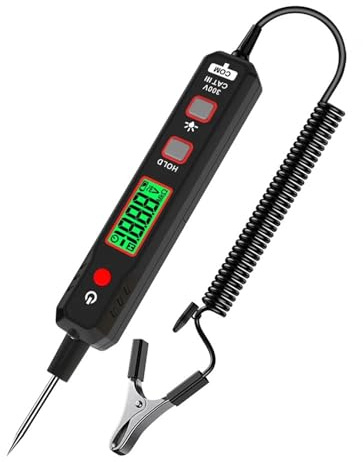 Multimètre, Multimètre numérique for voiture, détecteur de tension CC, testeur de continuité de résistance, tension de batterie de moto, testeur de tension automobile