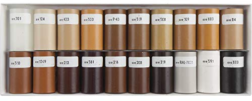 BAO 100/F Weichwachs Basisfarben-20 Halbstangen, Basisfarben