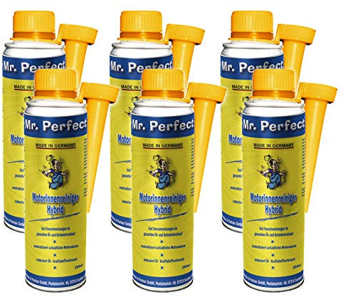 Mr. Perfect® Motorinnenreiniger Hybrid, 6 x 250 ml - Additiv zur Öl-Spülung für alle Benzin- und Dieselmotoren