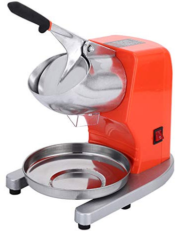Electric Ice Crusher Shaver Machine,500W Snow Cone Maker with Dual Blades,Commercial Pro Home Kitchen Machine Shaved Shaving Ice 187 lbs/h