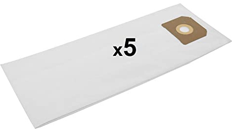 5x Sac-filtre tissus pour aspirateur Mirka 1230/1242 (alternative à l'original 8999100211)