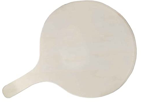 Artema - Pala in legno rotonda per pizze o pane, 30 x 30 cm, con manico 12,5 cm. Spatola, paletta, teglia da forno per pizze fatte in casa