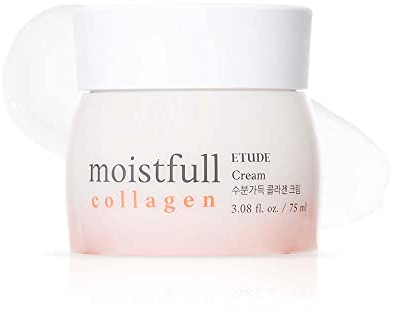 ETUDE Moistfull Collagen Cream 75 ml | Kollagenwasser spendet Feuchtigkeit, um Ihre Haut federnd und taufrisch zu machen | Valentinstagsgeschenk für sie | K-beauty