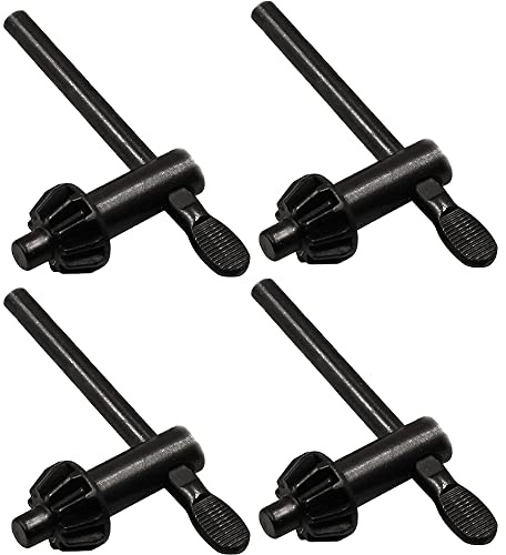 Drill Chuck Key, Universal Drill Machine Drill Wrench Accessories for 5-20mm Electric/Pillar Drill Chuck, Pack of 4