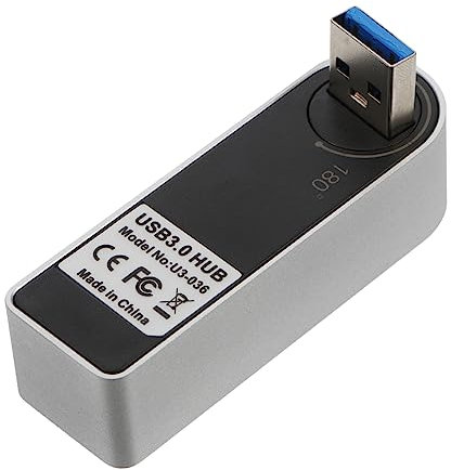 HEMOTON Aluminum Alloy Hub Rotatable Usb Hub for Usb Drive Keyboard Mouse Sound Camera Splitter