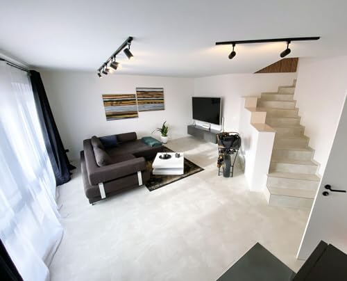 Vinylboden Concrete White zum Kleben
