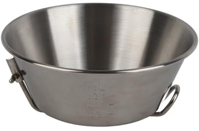 ANKROYU Stainless Steel Bowl, Multipurpose Foldable Bowl, Outdoor Folding Bowl, Portable Camping Bowl, Multipurpose Stainless Steel Soup Basin for Picnic BBQ