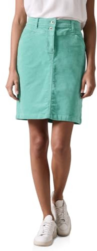 Cecil Falda de pana para mujer, Adriatic Green, 34