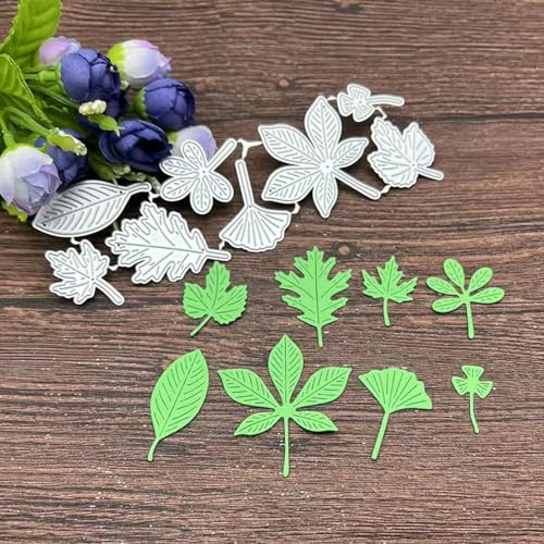Stanzformen, Kartenherstellung, 5 x 16,1 cm, Blätter, Bastelfolie, Rahmen, Metall-Stanzformen für Scrapbooking, dekorative Prägung, Handarbeitsvorlage