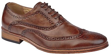 Goor herr 5 ögonvinge capped Oxford brogues, Mittbrun, 47.5 EU