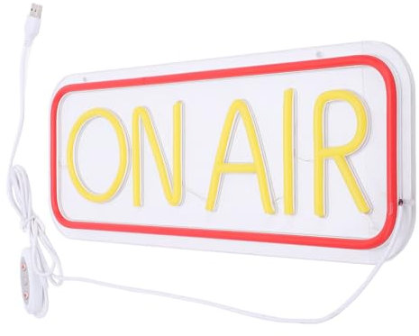 Auf Luft -Neon -Schild, Vorgebohrten Löchern Neon -Nacht -Licht -Dekor USB -Antrieb für Live -Streaming für Studio
