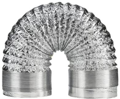 YANSHUYU Abluftschlauch 150 Mm Doppellagiges Rohr, Flexibler Lüftungskanal for Küche, Badezimmer, Dunstabzugshaube, Trockner, Ventilator, Growzelt, 1,5–6 M LüFtungsschlauch(1.5m,160mm)