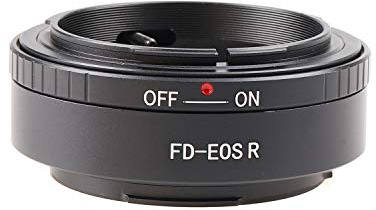 Fotga FD-EOSR FD auf RF Objektivadapter, Vollmetall, manueller Fokusadapter, Konverter für Canon FD Mount Objektiv für Canon EOS R RP R3 R5 R5C R6 R6II R7 R8 R10 R50 R100 spiegellose Kamera