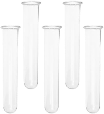 ARTSEWPLY 5 Stück Glas Reagenzgläser für Pflanzenvermehrung Transparente Hydrokultur Vasen 15cm Tisch Dekoration für Zuhause Büro und Garten