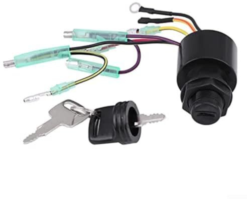 Interruttore di accensione per Motore fuoribordo Mercury, codice 8717009A5, Interruttore a Chiave a 3 Posizioni con Design Elegante e Funzione di avviamento a Pulsante.