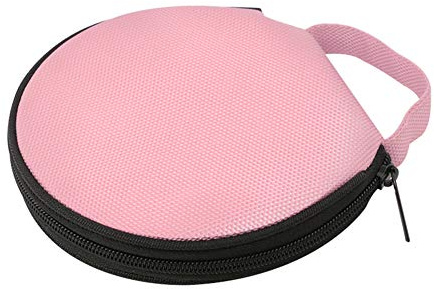 Porfeet CD-Aufbewahrungstasche, Einfarbig Rundes Oxford-Stoff Car Home 20 Disc CD-Aufbewahrungstasche Hülle Reißverschlusstasche