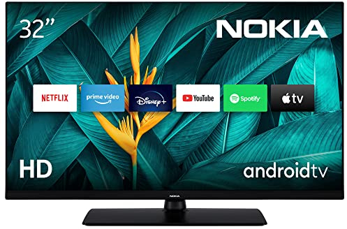 Nokia 32 Pollici (108 cm) HD LED Televisori - Smart Android TV (HD, LED, WLAN, HDR, Triple Tuner DVB-C/S2/T2, Netflix, YouTube, Prime Video, Disney+) - HNA32GV210
