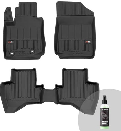 FROGUM ProLine 3D Gummimatten Exklusiven Auto Fußmatten Autofussmatten für Toyota Aygo II 2014-2021 | Die höchsten Kanten