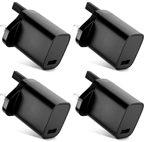 CELLONIC 4x USB Charge Adapter USB Charger 5W compatible with Google Pixel | 1 USB Port (1A, 5V) Black, for Motorola edge 60 pro, for Samsung Galaxy S23, for Apple iPhone 13, for Google Pixel, for LG G5