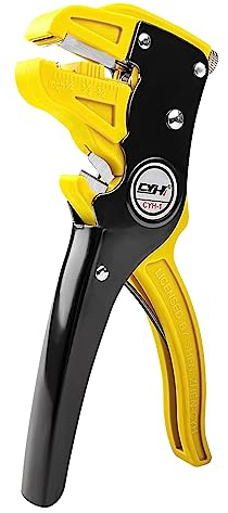 Relota Pinza Spelafili Automatica, Pinza Spelacavi Frontale Autoregolabile, Spelafili Elettricista 2 in 1, Spellafili Elettrici per Spelatura e Taglio Cavi 0.5-6mm, Spellacavi per Lavori Precisione