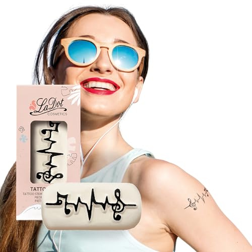 LaDot Temporäre Tattoos – Lebenslinie und viele weitere Designs | Sicher einfach anzubringen und ein Spaß für Kinder und Erwachsene