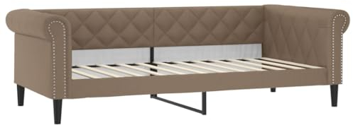 vidaXL Dagbädd cappuccino 80x200 cm konstläder