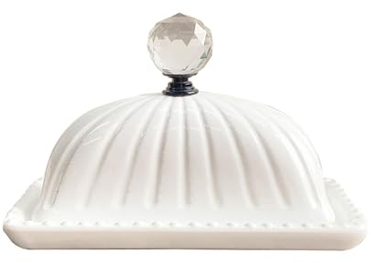 Burriera,burriera con coperchio,burriera da cucina,burriera in ceramica, organizer for burro, vintage, maniglia for il trasporto, contenitore for alimenti, for crema di formaggio, torte, contenitore f