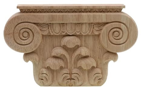 XBHGSY Holz Schnitzerei Ornament Holzapplikationen Geschnitzte Holzfiguren Holzschnitzerei Aufkleber Möbel Geschnitzte Fensterdekoration Holzfiguren Kunsthandwerk 16 X 10 X 9 Cm