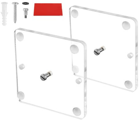 Wand-Schallplattenständer, Schallplatten-Wandhalter - 2 Stück transparente Wandhalterung für Schallplatten,Haushaltsorganisations-Aufhänger für Musikliebhaber für Aufnahmeraum, Arbeitszimmer