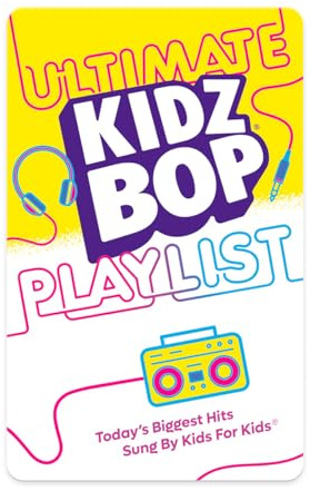 Yoto Lista de reproducción Ultimate Kidz BOP – Tarjeta de audio para niños para usar con reproductor y mini reproductor de audio todo en 1, pantalla de escucha gratuita con música divertida para