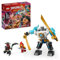 LEGO NINJAGO Zane’s Battle Suit Mech - Ninja Toy with 3 Minifigures - Dragons Rising Role-Play Set - Birthday Gift Idea for 6 Plus Year Old Boys & Girls 71827