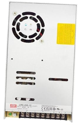 LRS-450-15 15V 450W Single Output Switching Power Supply, 90-132/180-264VAC Input, Industrial Automation, UL/BSMI/EAC Certified