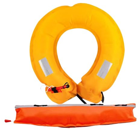 Manuell Aufblasbarer Rettungsgürtel In Gürteltasche | Tragbarer Schwimmring für Wassersport, Geeignet für, Surfen & Kajak | Ideales für Bootstouren, Angeln & Freizeitaktivitäten Am Wasser