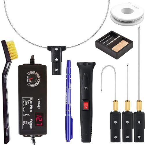 4 in 1 Hot Wire Foam Cutter, Afenau Hot Wire Cutter with 4 Interchangeable, Polystyrene Cutter, Polystyrene Cutting Tool for Foam Cutting, Detail Handling, DIY Crafts