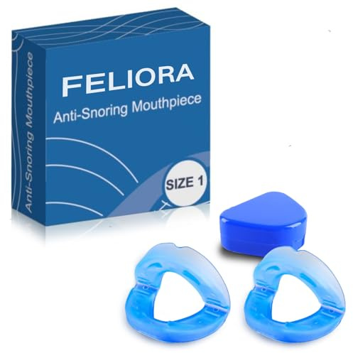 Feliora Anti-Snoring Mouthpiece - Adjustable Snore Stopper Mouth Guard for Sleeping, Comfortable Snoring Aid for Men and Women