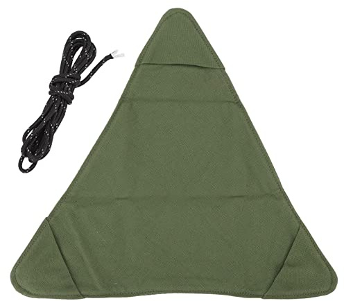AKLOSIPY Bärbar Hopfällbar Triangelduk | Campingsits i Canvas för Utomhusaktiviteter, Fiske och Vandring - Military Green (OD Grön)