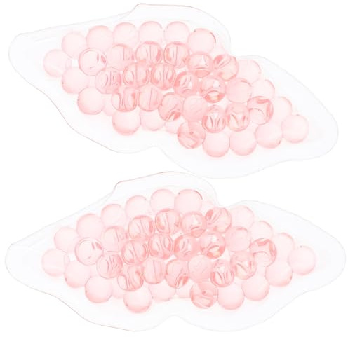 VINTORKY Kühlende Lippenkompressen 8cm Tpu Gelpads 2 Stück Wärme Kälte Lippenpflege für Damen Kinder Zuhause Sommer