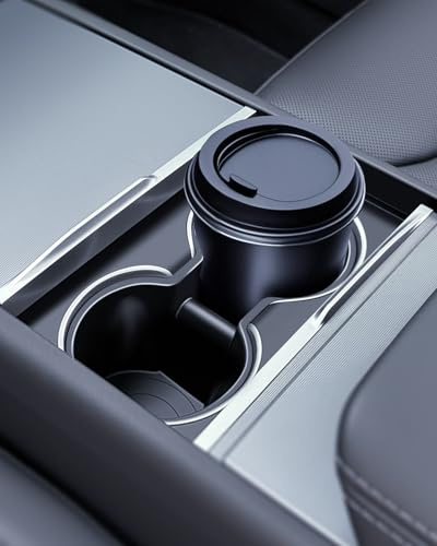LANTU Mittkonsol mugghållare för Tesla Model Y 2025 Juniper och Model 3 2024–2025 mugghållare insats New Model Y Juniper Highland tillbehör (TPE)