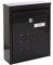ARREGUI Dime V1324 Boîte aux Lettres Individuelle en Acier, Taille M (Courrier Format A4, Magazine), Boîte aux Lettres Murale, Regroupable, Fond Étroit, Facile à Installer, Noir