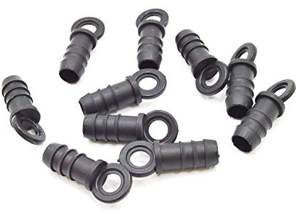 S&M Tapón Final Goteo 16 mm- Blíster de 10 Unidades, 4.5 x 8.5 x 12 cm, Color Negro