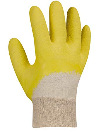 texxor (120 Paar) Handschuhe Universalhandschuhe LATEXBESCHICHTET 120 x natur/gelb 10
