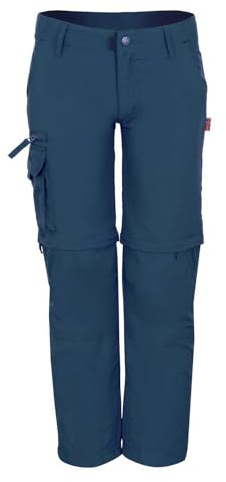 Trollkids Pantaloni Oppland Zip-off, Mystic Blue, EU 158