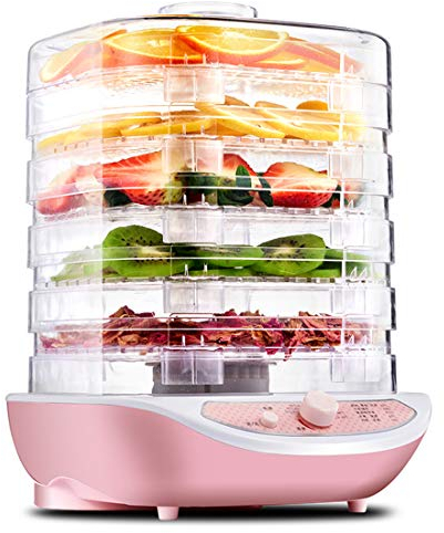 LTLWSH Déshydrateur Alimentaire Machine électrique déshydrateur de Nourriture 5 Plateaux empilables, Thermostat Réglable 35-70℃, Déshydr