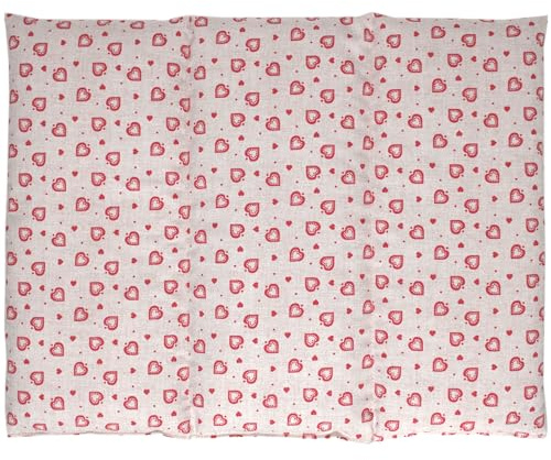 Coussin aux graines de colza - Taille 40x30-3 compartiments - amour champêtre - Coussin thermique - Coussin aux graines - Compresse froide -