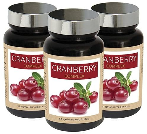 NUTRIEXPERT - Cranberry Complex - Favorise l'Élimination Rénale - Confort urinaire - Canneberge + Myrtille + Ortie + Prêle - Vegan - Lot de 3 produits