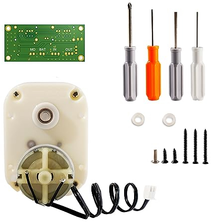 MOZSLY Remontoir de montre de rechange pour moteur et circuit imprimé avec outils silencieux, tournevis, clé hexagonale, blanc, blanc, japonais