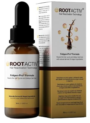 SC+ ROOTACTIV | Stammzellen-Haarwachstumsserum für Frauen und Männer | Natürliche Haarwuchskur | Reduziert Haarausfall | 75ml